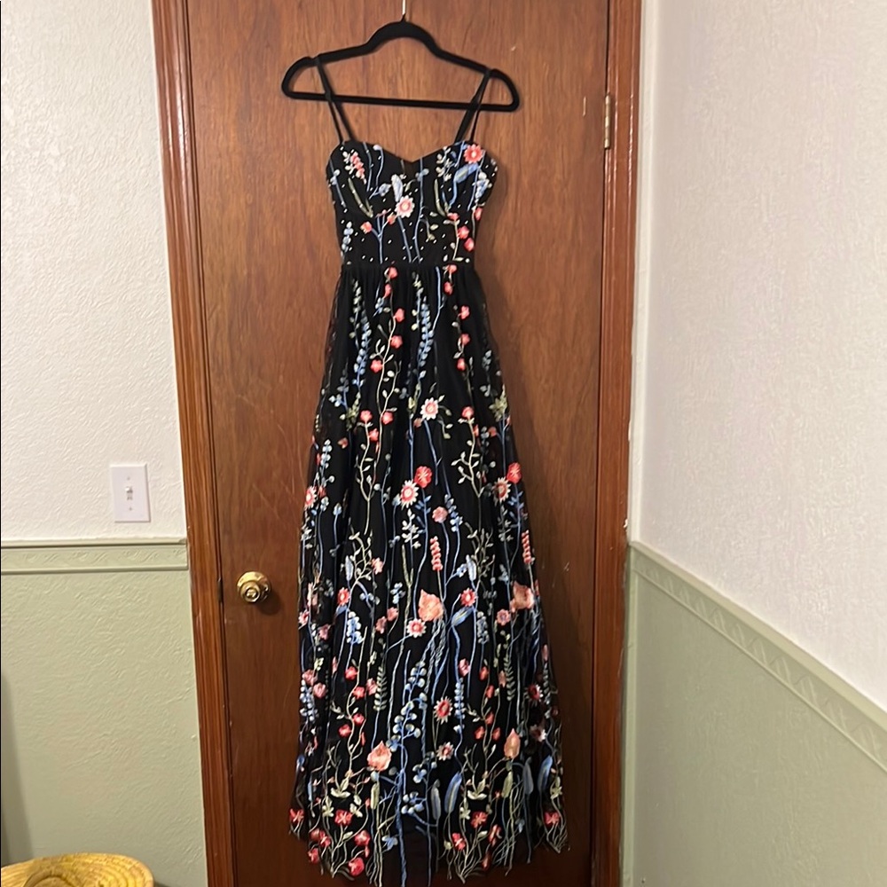 Black Dress with Spaghetti Straps for Prom